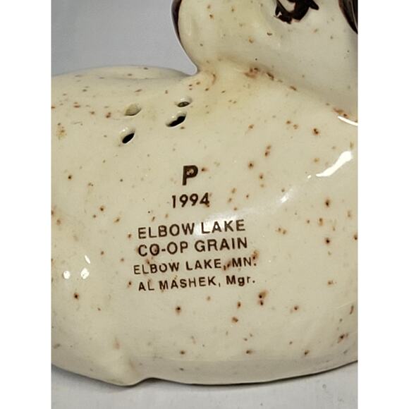Vintage Cow Salt and Pepper Shakers, 1994 Advertising Elbow Lake MN - Picture 3 of 5